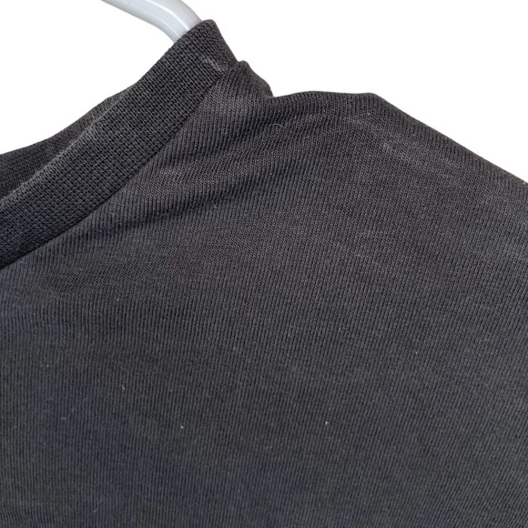 Alphalete Women's Legacy Oversized Long Sleeve Black/Gold Crop Top Size XS - Picture 8 of 8